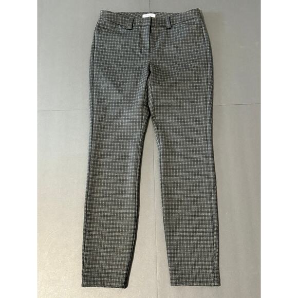 Calvin Klein Black and Gray Checkered Pants, Size 8 - Picture 1 of 6